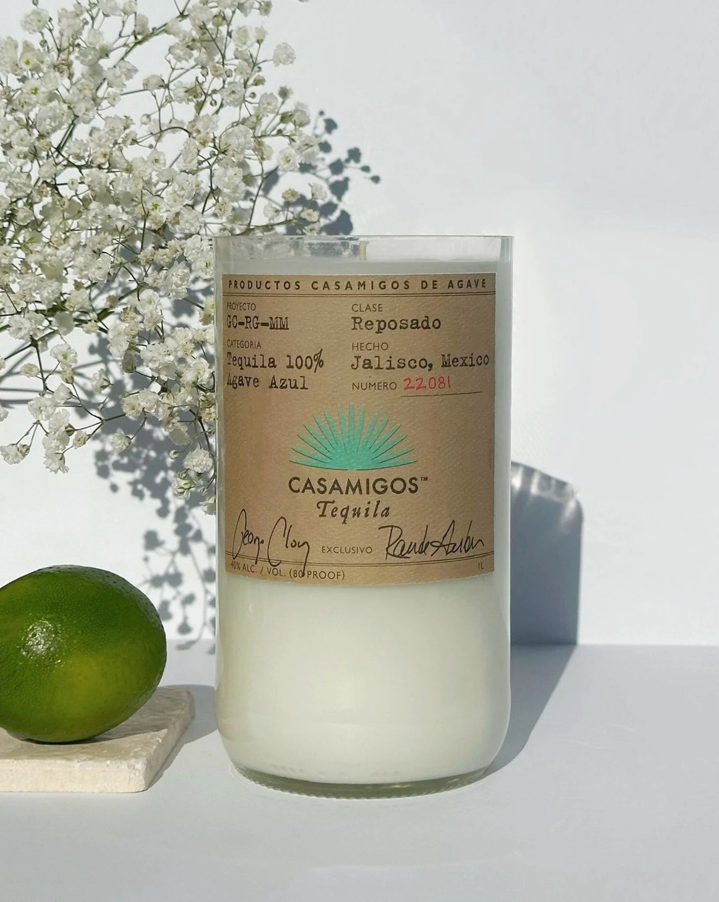 Casamigos Reposado Tequila 1L Candle
