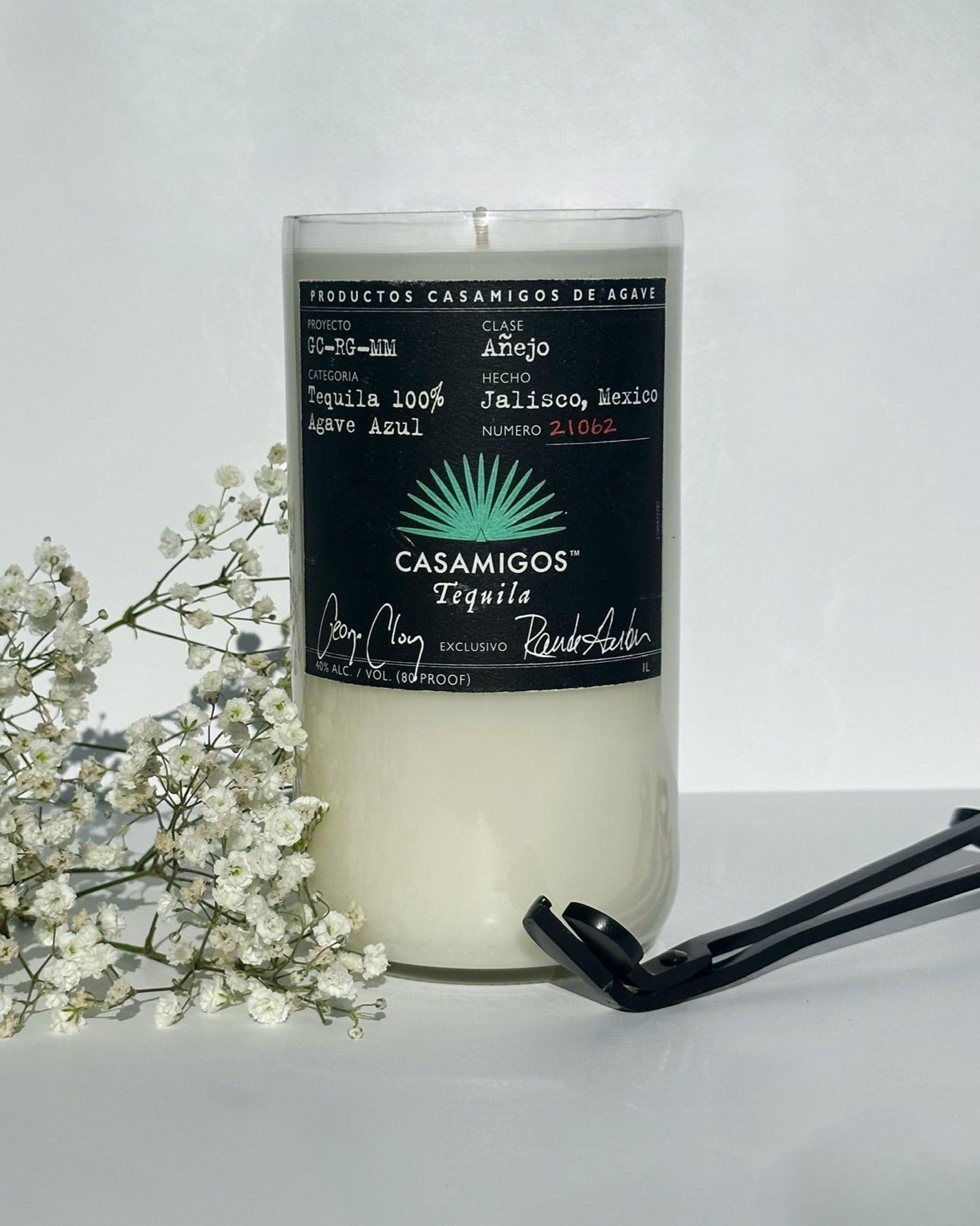 Casamigos -PREORDER- Añejo Tequila 1L Candle - Rare