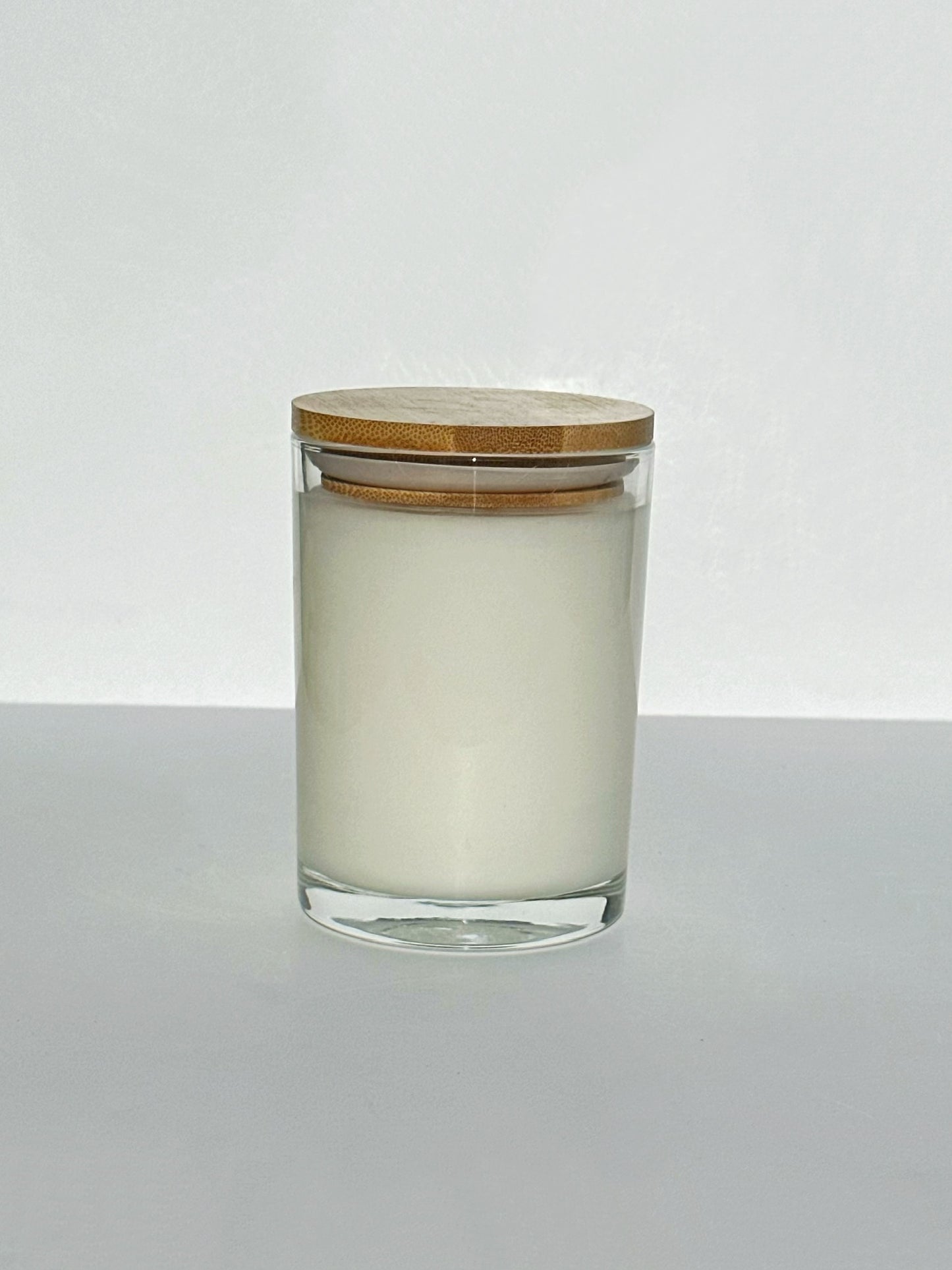 Glass Jar Candle with Bamboo Lid