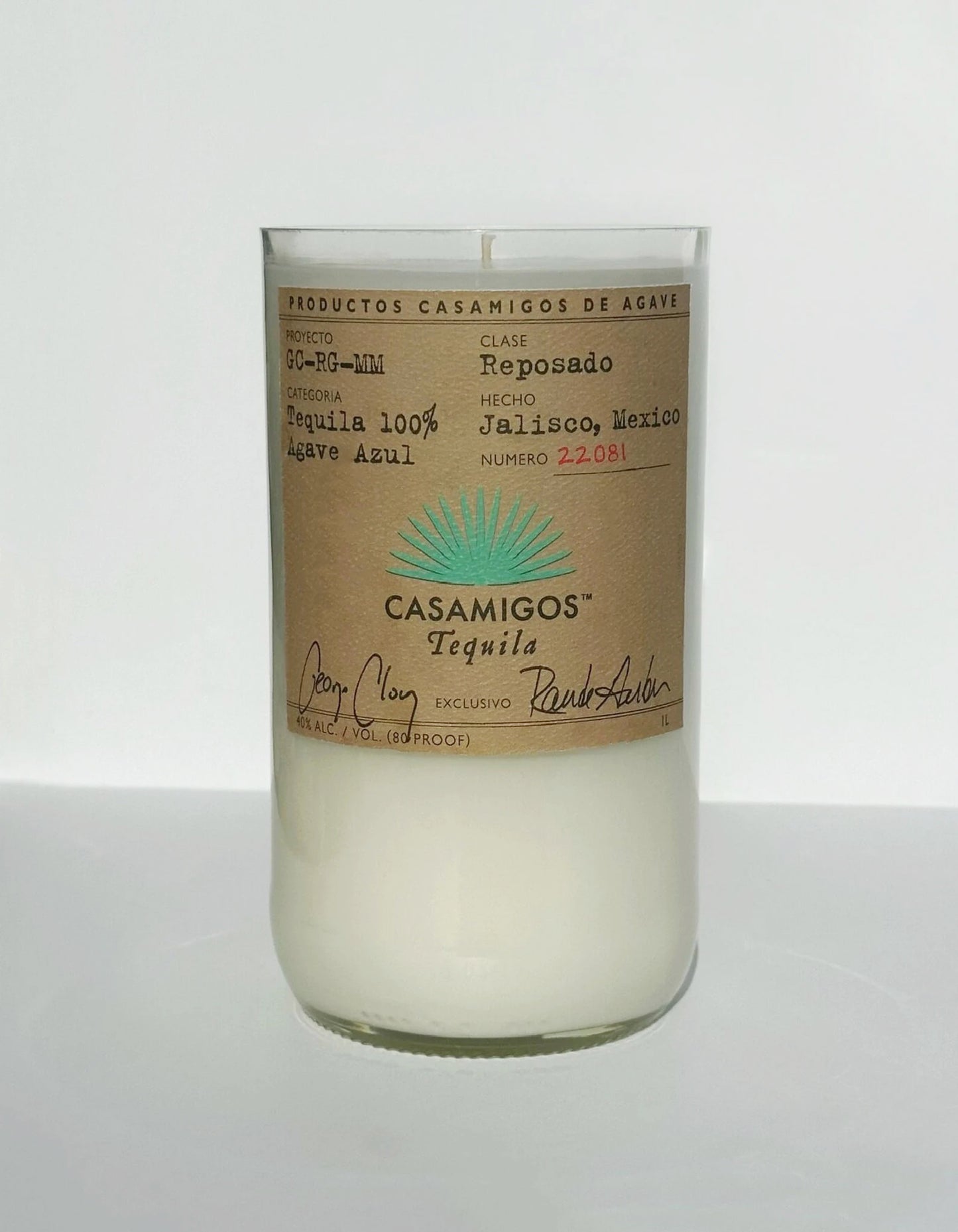 Casamigos Reposado Tequila 1L Candle