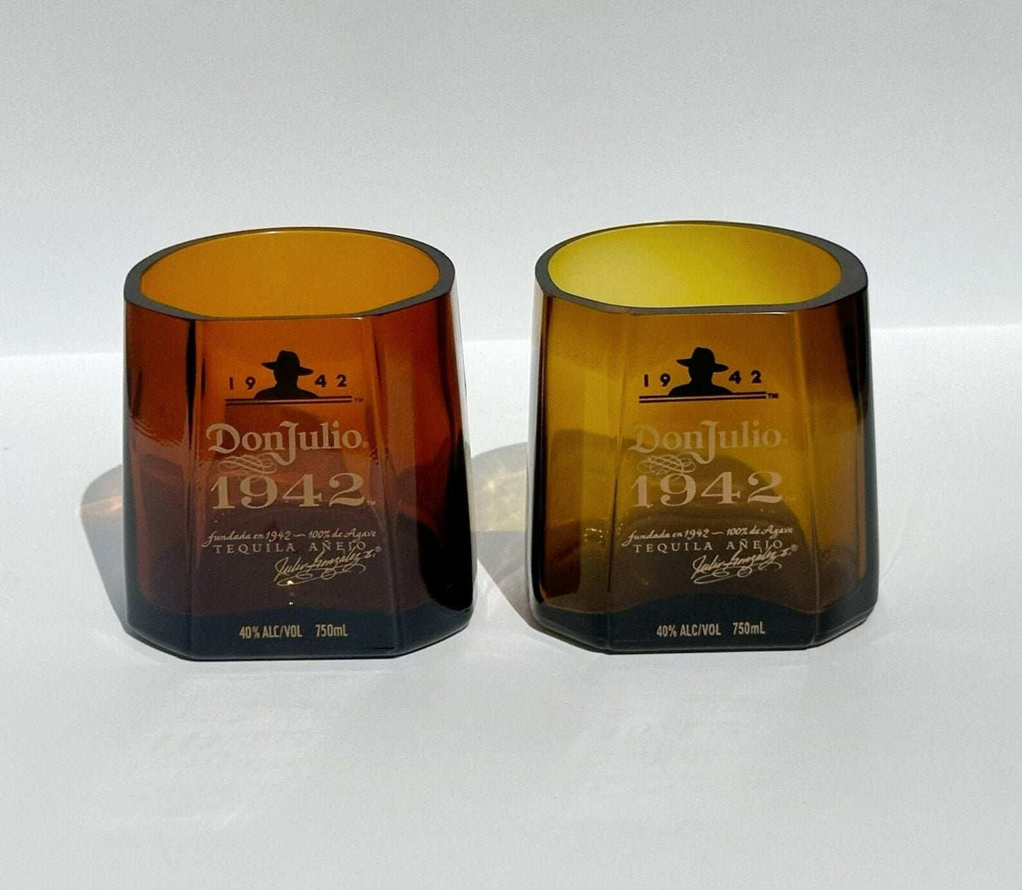 1942 Tequila Tumbler Rocks Drinking Glasses - Set of 2
