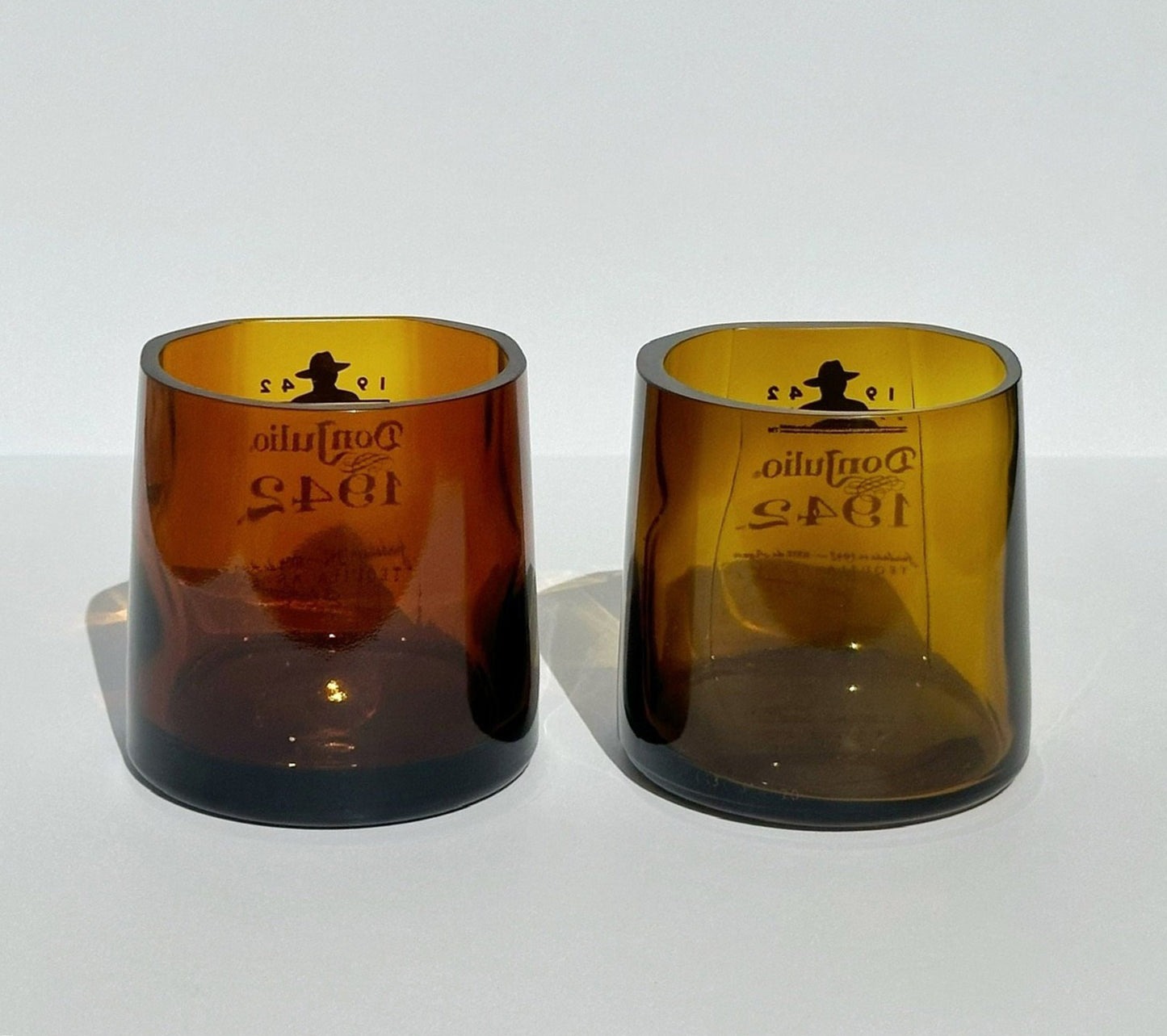 1942 Tequila Tumbler Rocks Drinking Glasses - Set of 2