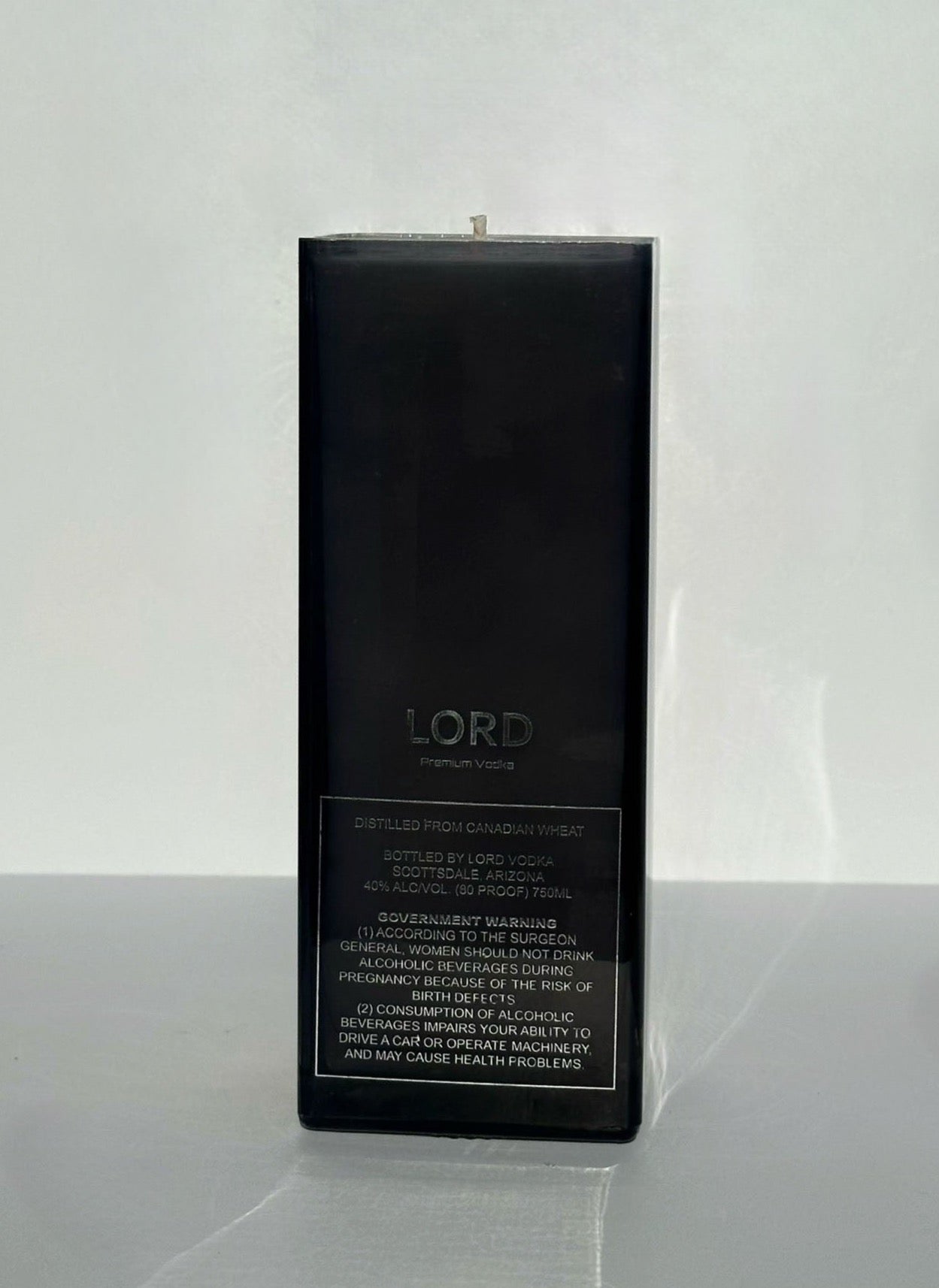 Lord Vodka 750ml Candle