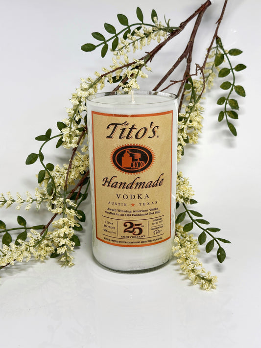 Tito's Vodka 1L Candle