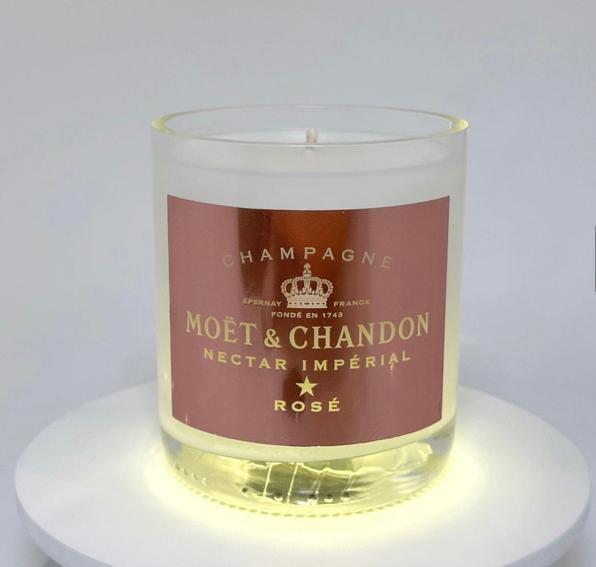 Moet & Chandon Rosé 750ml Champagne Light Up Candle